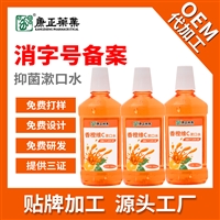 消字号代加工 康正药业漱口水 薄荷清新去异味80ml便携抑菌含漱液