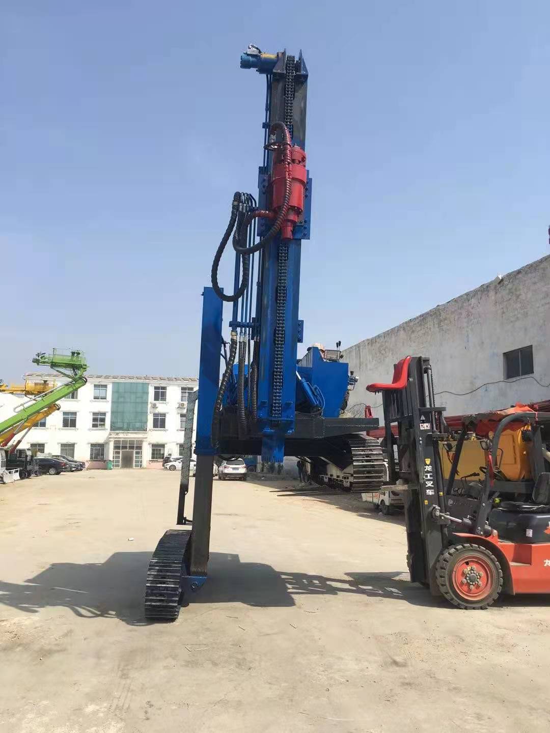 小型上下伸缩潜孔钻机出售山地履带式潜孔钻机隧道基坑钻孔机