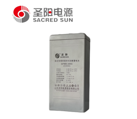 圣阳蓄电池GFMD-200C 2V200AH 发电厂 变电站 直流屏配套