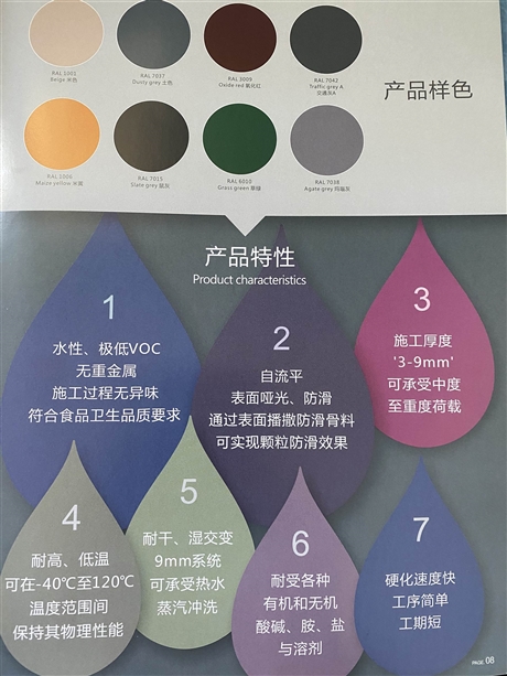 水性聚氨酯砂浆自流平地坪漆 秀珀聚氨酯地坪漆