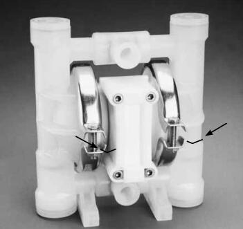 Wilden AODDP P.025/PPPPP/WFS/TF/PWF英國塑料夾緊泵