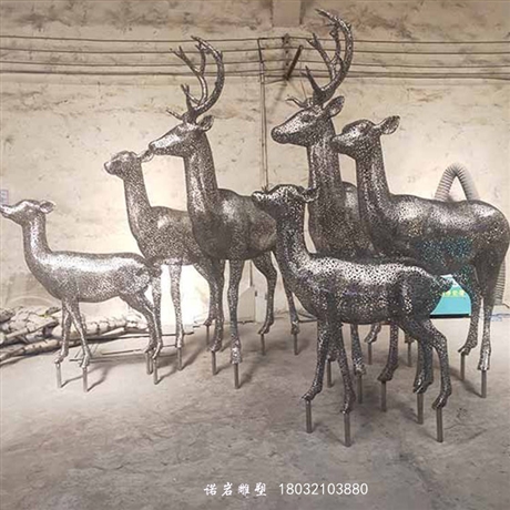 香港仿真不銹鋼雕塑園林動物不銹鋼雕塑制作