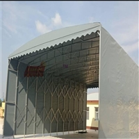 常熟海虞雨棚订做 推拉电动雨篷定制 活动式伸缩带轮活动雨蓬