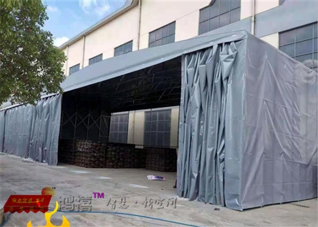 移動(dòng)伸縮式雨篷 推拉雨蓬移動(dòng)定制 常熟董浜電動(dòng)遮雨棚廠(chǎng)家
