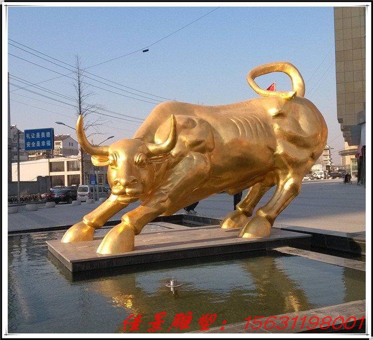不锈钢抽象牛雕塑 公园镜面牛雕塑 金属动物雕塑