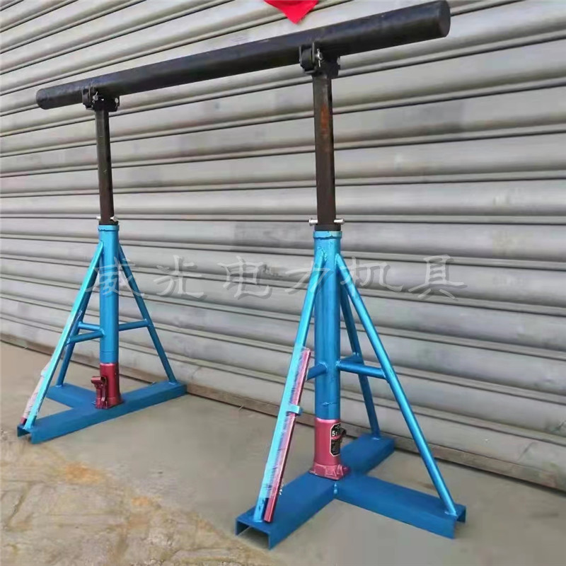 提升式放线架螺旋电缆线盘轴a支架吊式线缆盘放线架厂家丝杠提升式放