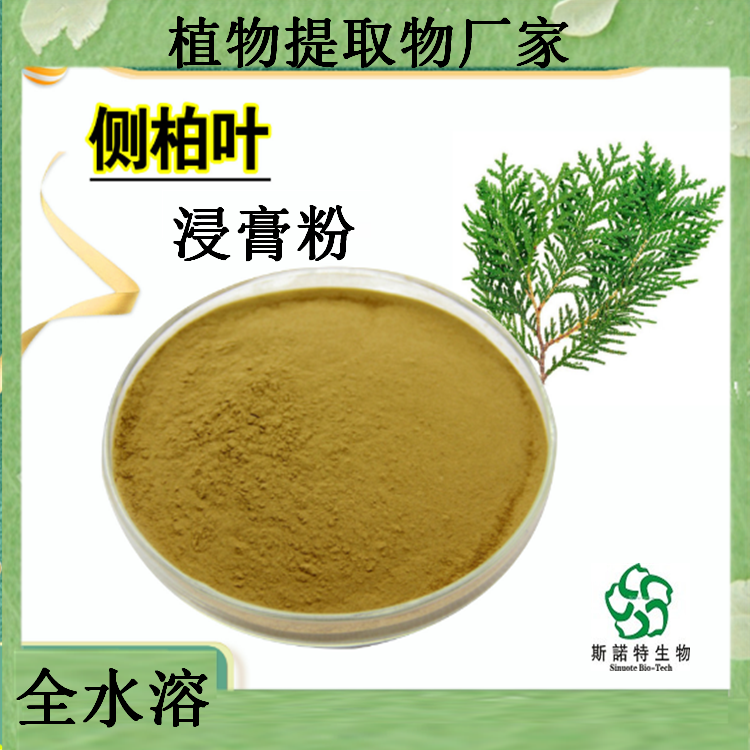 侧柏叶提取物  浸膏粉20:1植物提取水溶性好 斯诺特生物