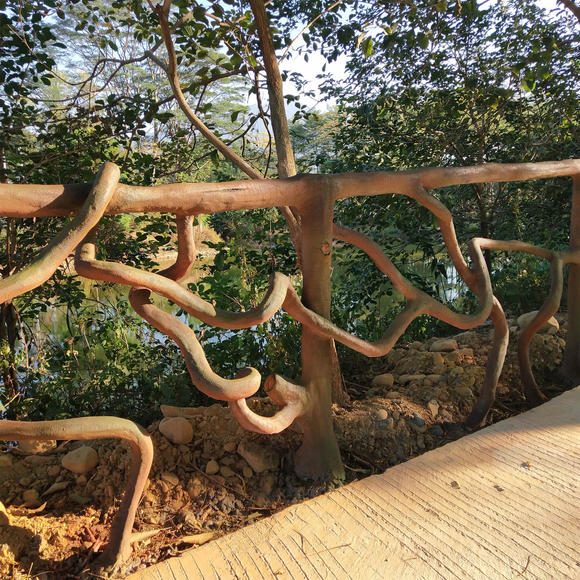 漳州仿木栏杆河道护栏制作厂家