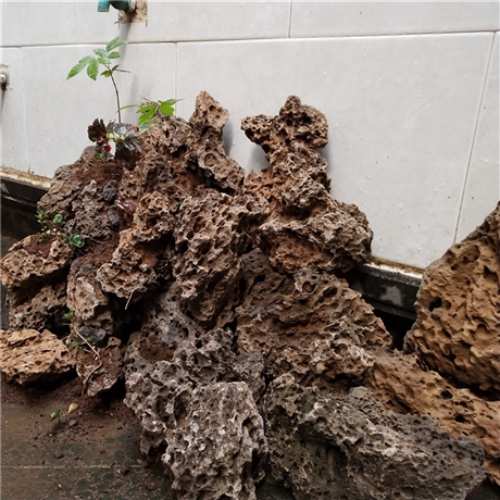 云南腾冲尚融火山石自然石假山石