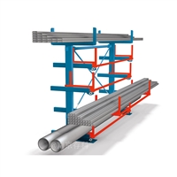 钢管货架CK-SS-90伸缩悬臂物料摆放架 行吊配套存放铝材
