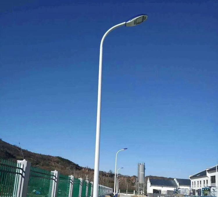 宁夏市电路灯厂家8米10米自弯臂路灯定制银川路灯厂家