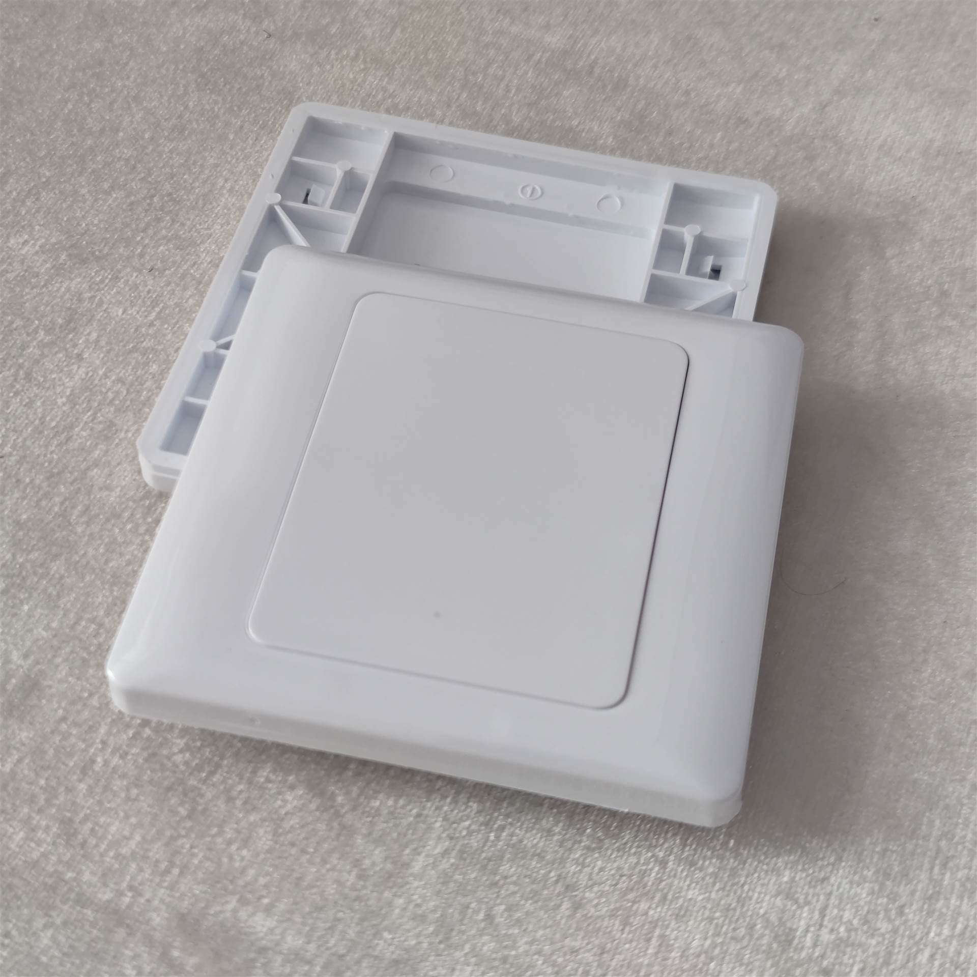 空白面板 86型白色墙壁开关插座装饰盖板 工程款k50加厚二合一空白