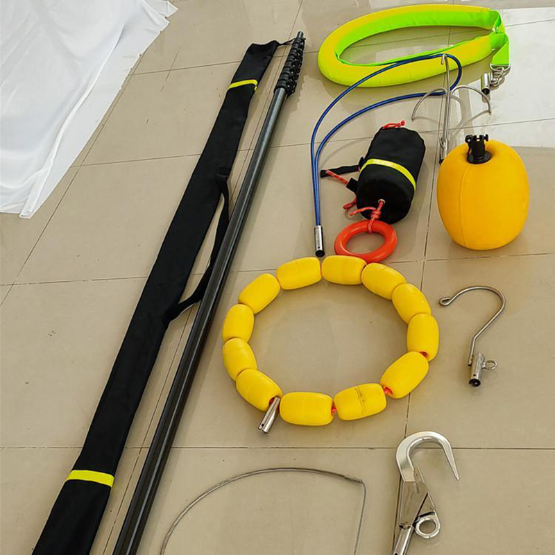 多功能打捞杆水域救援伸缩式救生杆海事船用打捞杆