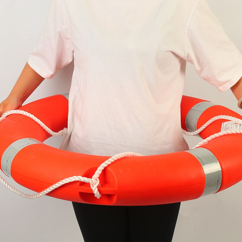 实心救生圈 4.3kg船用救生圈 成人聚乙烯加厚实心救生圈