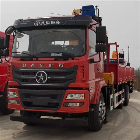 东风锦程V6后八轮配三一12吨四节臂随车吊生产厂家