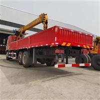 陕汽德龙后八轮配中联重科12吨四节臂随车吊哪个厂家好