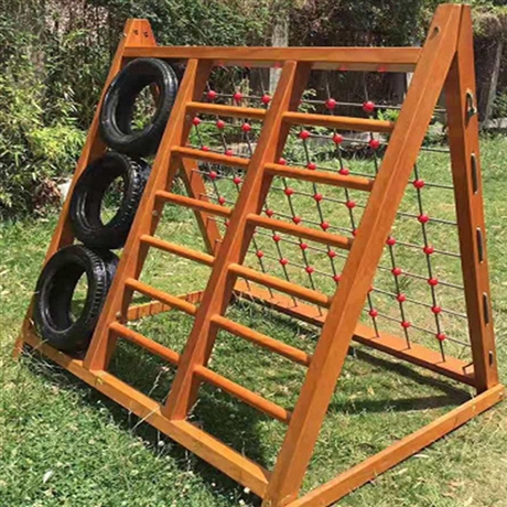 幼儿园木质攀爬架儿童感统平衡训练器械博美