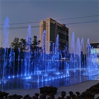 广场灯光音乐喷泉设计 互动感应喷泉制作施工 创荣园林