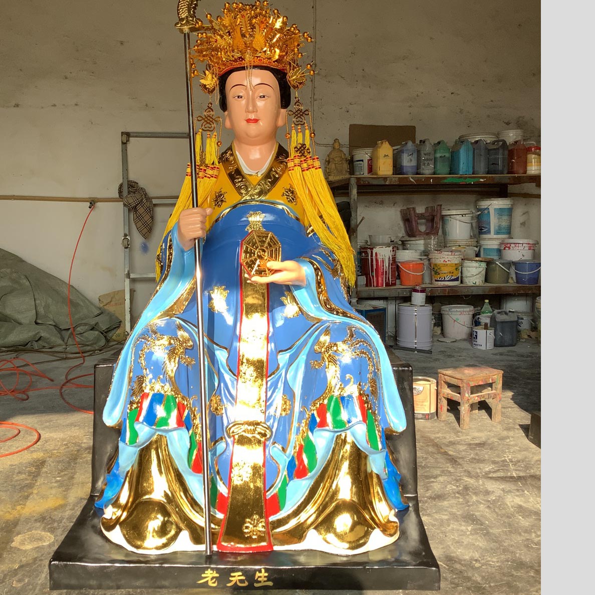 送生奶奶三霄娘娘神像泰安奶奶神像厂家