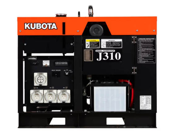 kubota久保田j310发电机10kva三相电启动柴油发电机