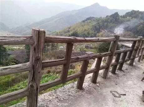 百色仿木欄桿河道護欄廠家