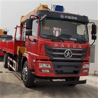 8吨随车吊 多功能随车吊带爬梯 大运短轴距随车吊 山区好转弯 货箱7.2米