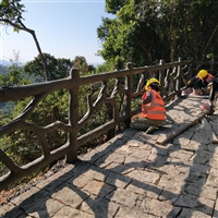 贺州仿木栏杆河道护栏厂家