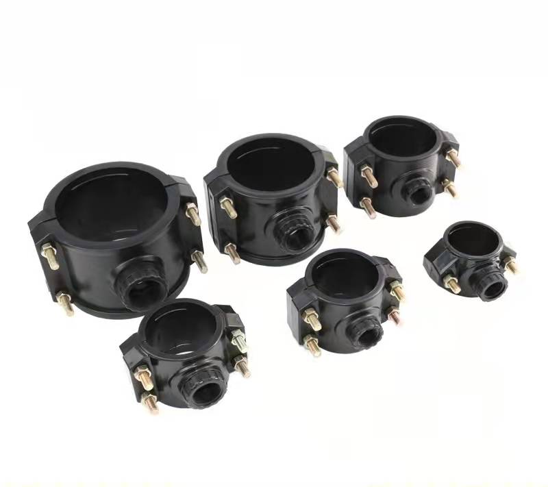 pe管配件接头快速抱箍鞍座自来水管转换增接口