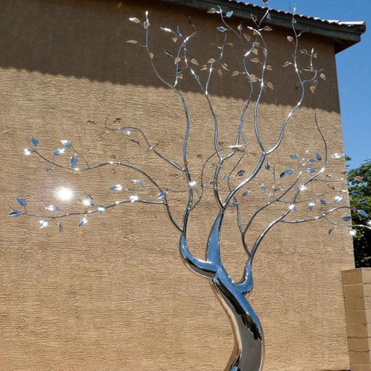 聊城市不锈钢仿真树雕塑不锈钢梅花树雕塑实力工厂