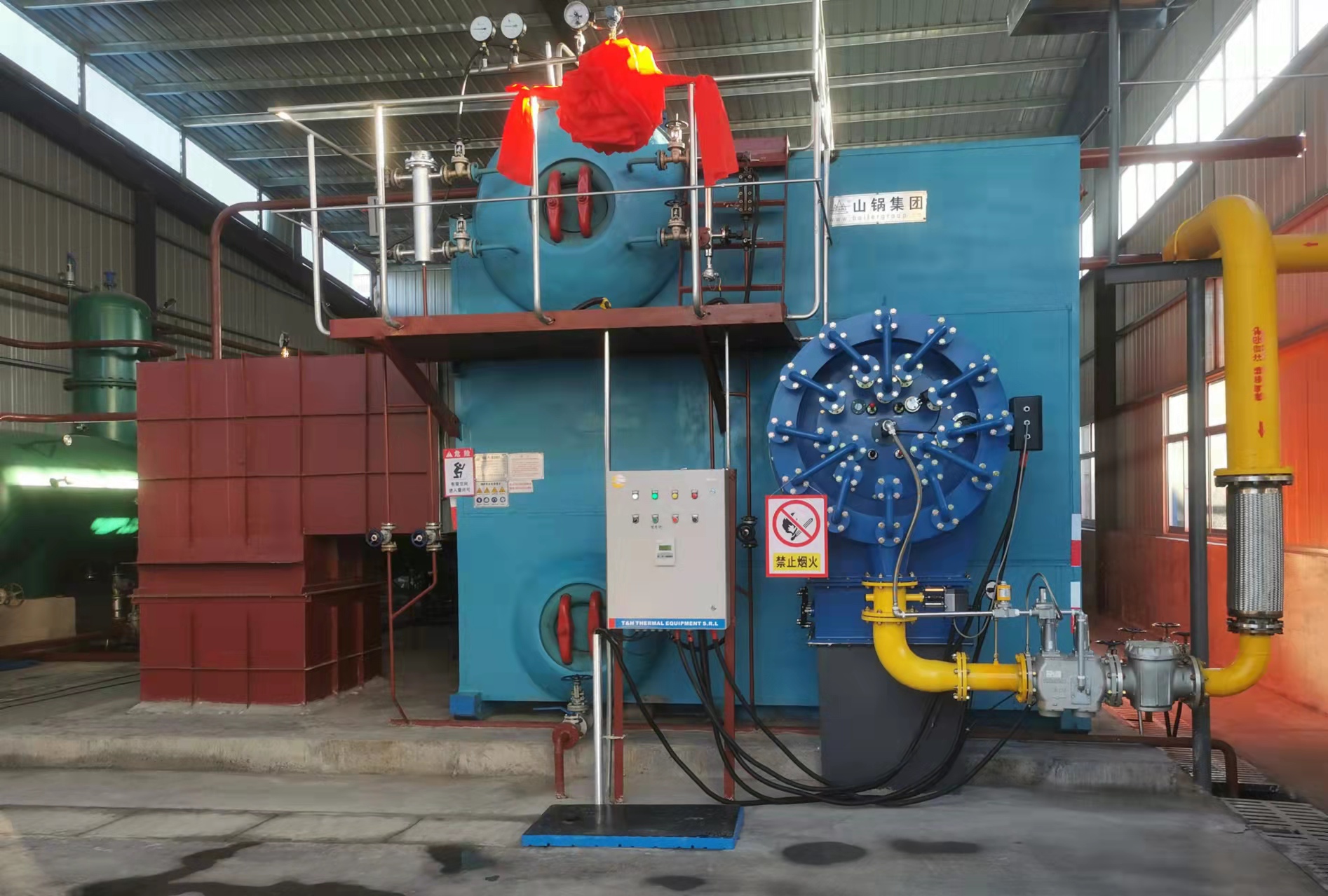 燃油导热油锅炉 100万大卡燃气蒸汽锅炉 山锅集团锅炉厂家图片_高清图