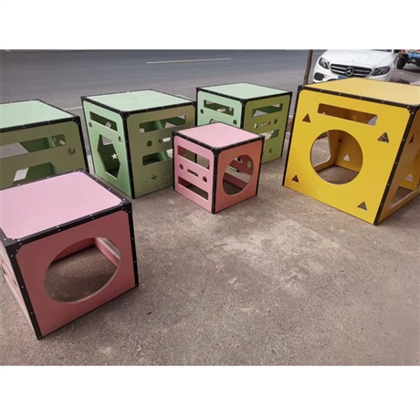 幼儿园安吉方箱户外实木体能感统训练儿童滚筒组合玩具博美