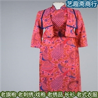 南京老旗袍回收 民国时期旧旗袍 手工刺绣制作 商店诚信收购