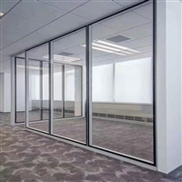 办公室可雾化玻璃隔断 钢化玻璃安全隔断安装 玻璃隔断生产加工厂