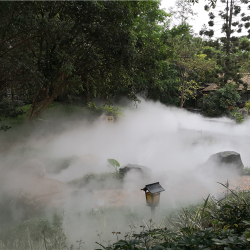 景观人造雾喷雾降温造景设备安装