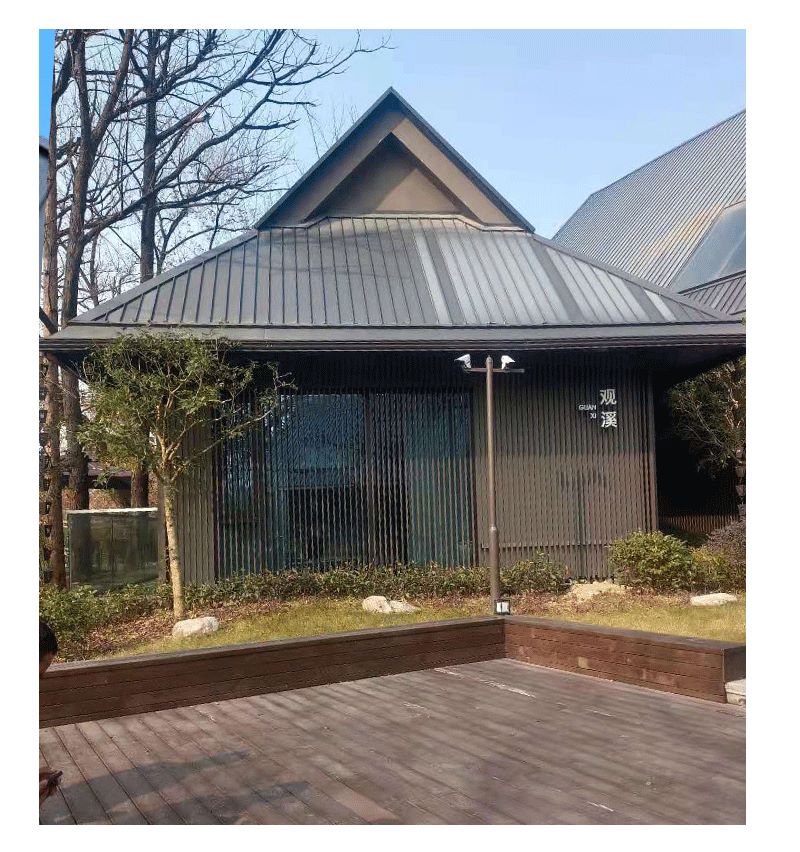 萌萧铝镁锰金属屋面板09mm厚25430型矮立边瓦