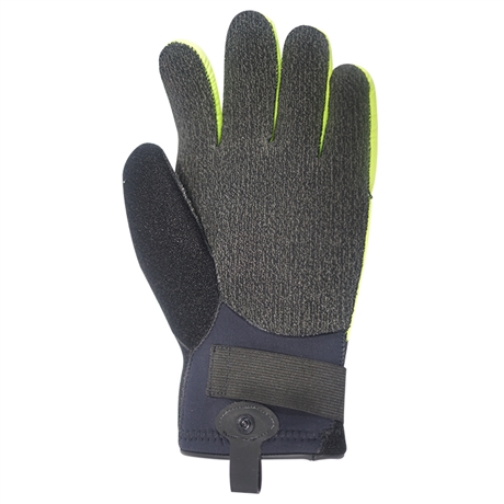 水域救援手套氯丁橡胶手套防水防滑耐磨保暖手套夜晚反光水域救援手套