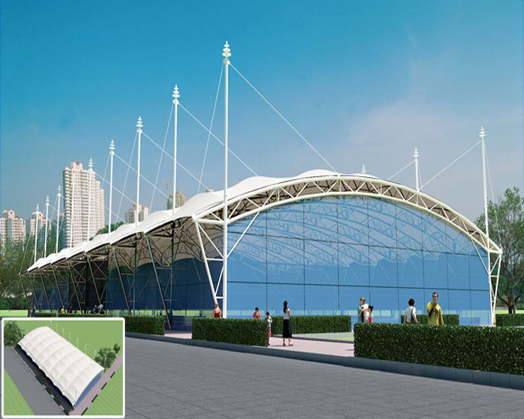 网球场膜结构厂家顺飞龙网球场膜结构批发