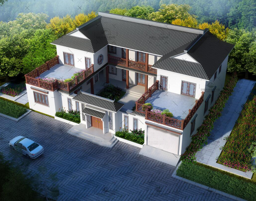 轻钢别墅四合院推荐户型系列之二