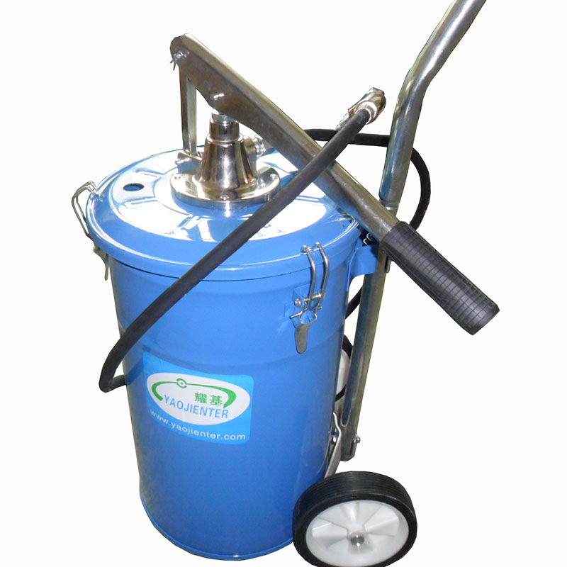 手动黄油机手压式黄油泵12l20l油脂加注机大容量可带滚轮新品