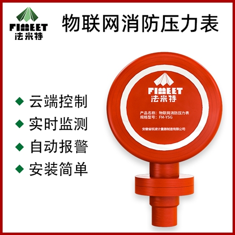 法米特FM-YSG物联网消防管道数字压力表高温耐腐蚀抗震型