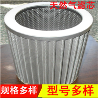不锈钢气体滤芯 天然气过滤器滤芯 燃气设备过滤芯