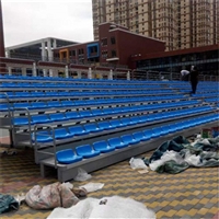 永泰供应 学校体育场馆伸缩看台 户外比赛场固定塑料看台座椅  安装定制