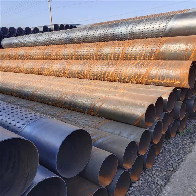 打井用钢管滤水管400mm桥式过滤管