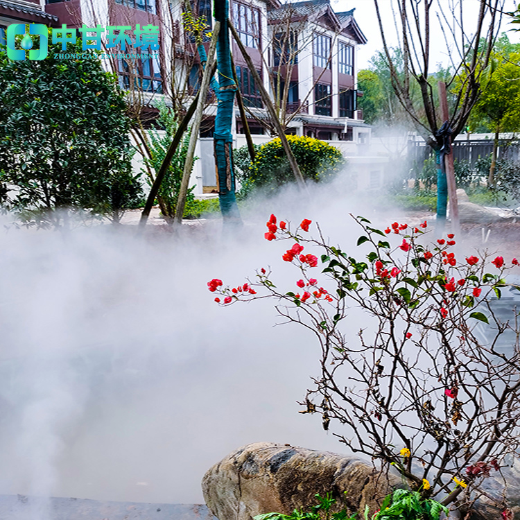 生态公园喷雾造景,园林喷雾造景,特色餐厅喷雾景观