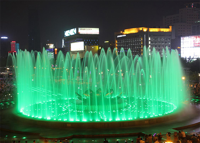广场旱喷式音乐喷泉的制作安装