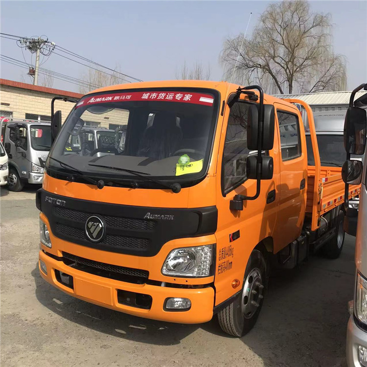 福田市政工程车黄双排欧马可s1轻卡专卖店