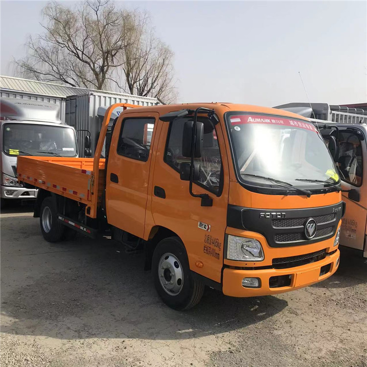 福田市政工程车黄双排欧马可s1轻卡专卖店