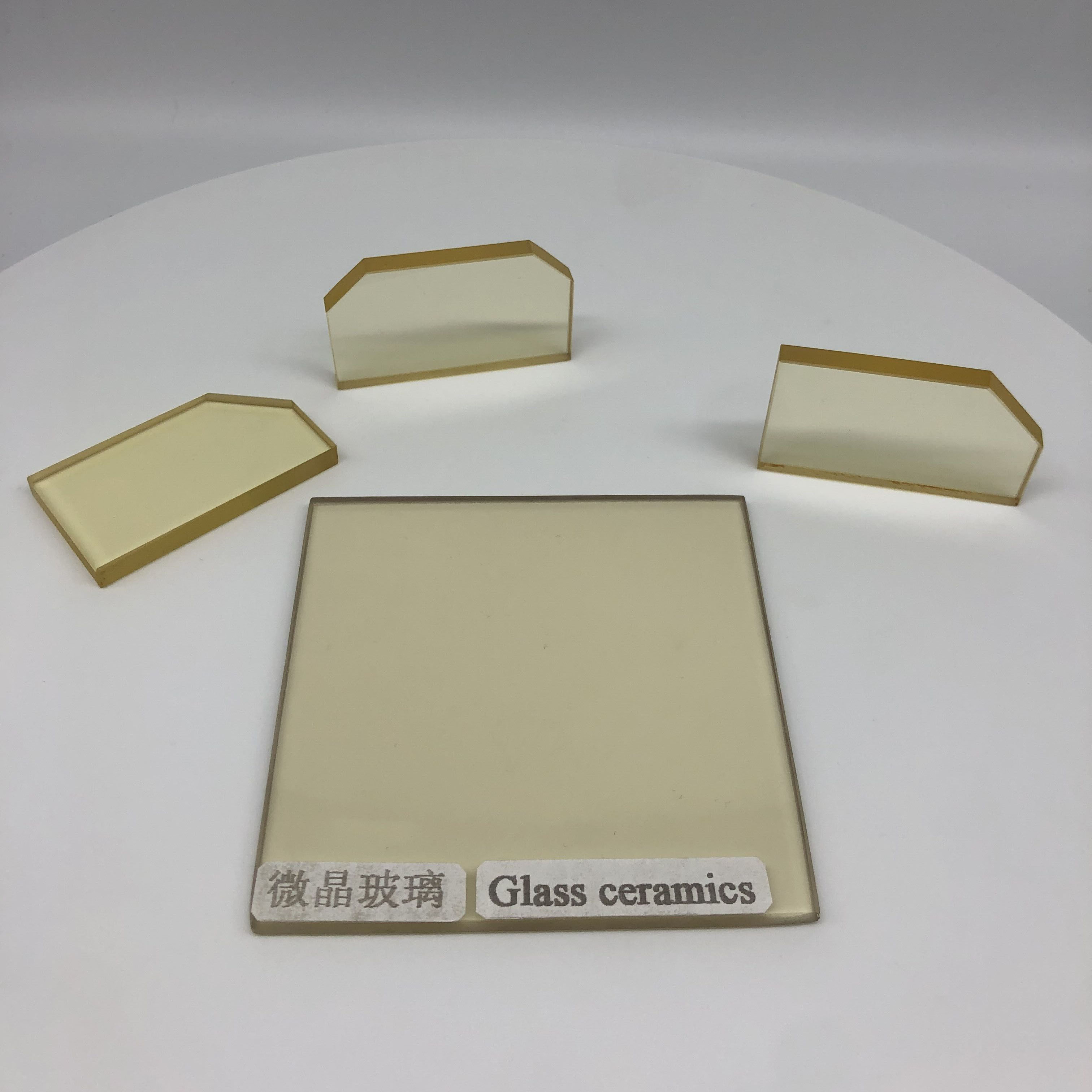 肖特微晶玻璃茶色玻璃壁炉面板耐温1000度