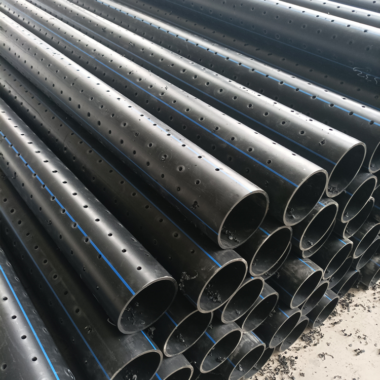 hdpe钻孔花管 路基雨水收集打孔管 hdpe花管 养殖用upvc开孔管按需定
