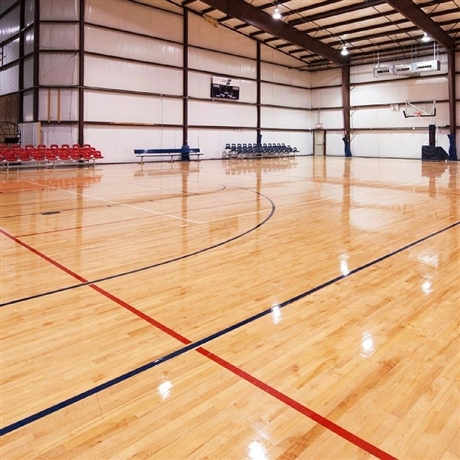 运动地板枫桦木a级篮球馆运动木地板体育馆实木地板基地直发鑫州体育